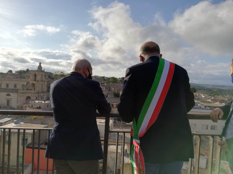 L'assessore regionale ai Beni culturali Samonà a Palazzolo
