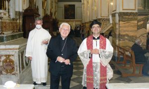 Parrocchia San Sebastiano l'arrivo dell'arcivescovo e don Randazzo