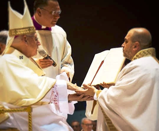 L'arcivescovo Pappalardo e don Francesco Mangiafico