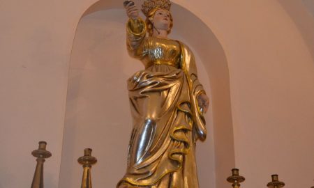 Santa Lucia siracusana: statua di santa Lucia presso la chiesa di sant' Antonio