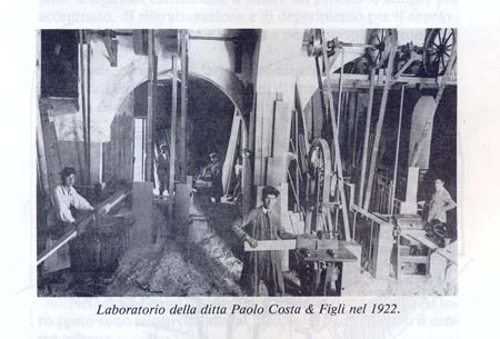 La famiglia Costa: Laboratorio nel 1922 foto di Bruna Bennardo
