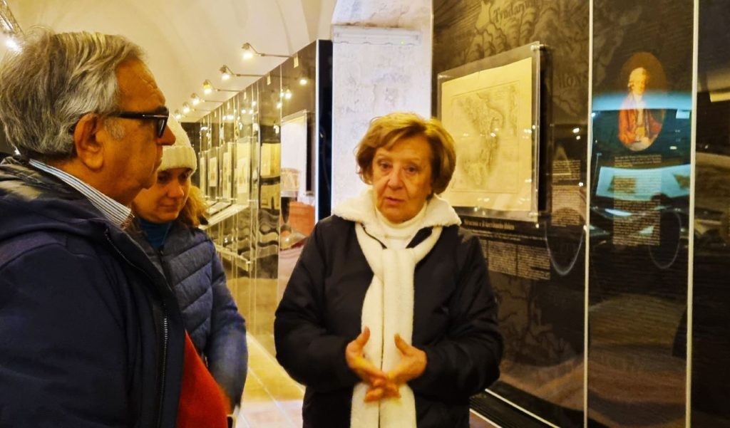 Dott. Francesca Gringeri Pantano durante l'educational alle guide turistiche