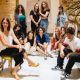 L'ideatrice Rosa Di Stefano con i dieci creativi della collettiva "Toccami"