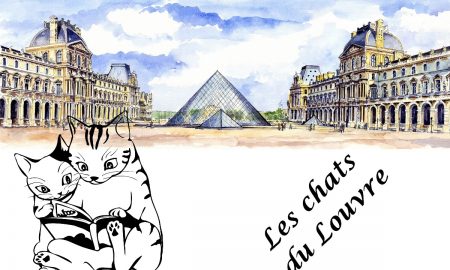 I gatti del Louvre - Due Gatti E Il Louvre