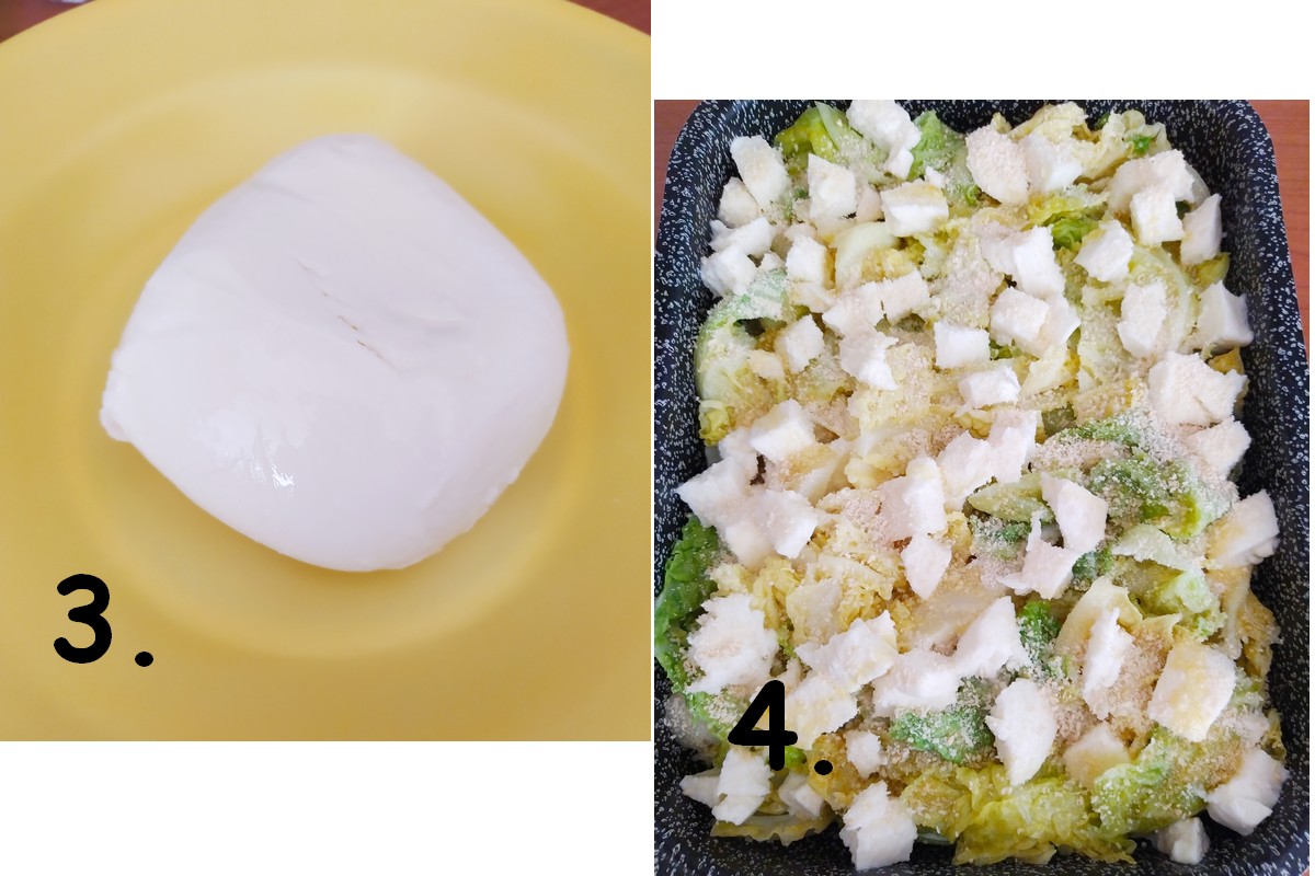 Verza gratinata - Mozzarella E Verza