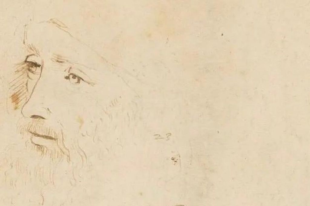 L'Autoritratto di Leonardo da Vinci è un disegno a sanguigna su carta, di  dimensioni pari a 33,5x21,6 cm, databile al 1515 negli ultimi anni di vita,  quando viveva in Francia al servizio