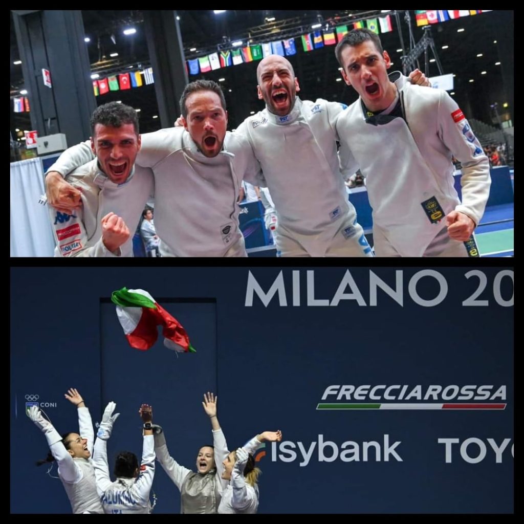 doppio oro italiano - Fioretto con le squadre