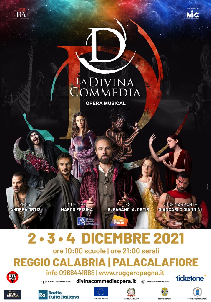 Locandina La Divina Commedia Opera Musical