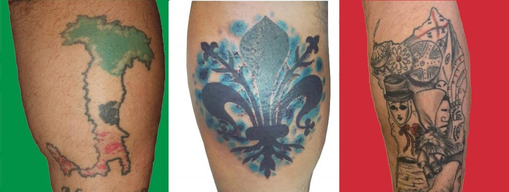 Tatuaje - bandera italiana