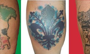 Tatuaje - bandera italiana