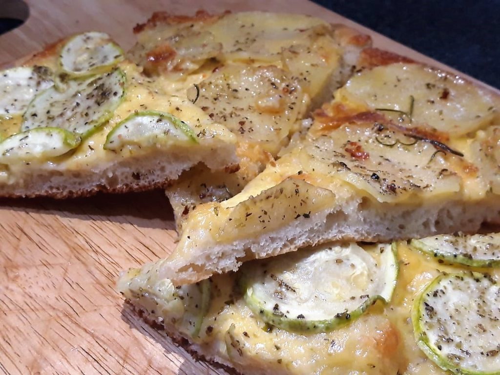 Pizza - Papa y zucchini