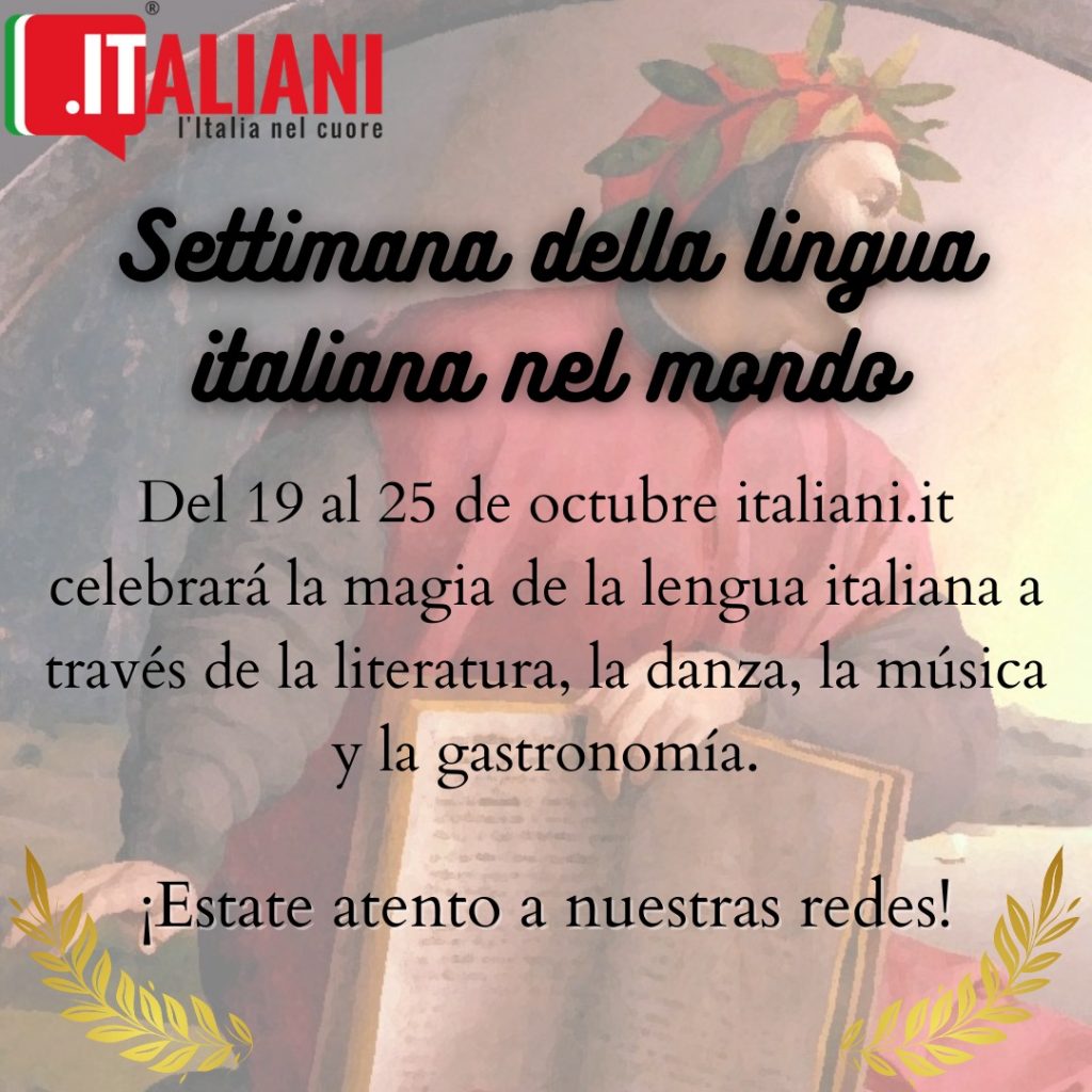 Settimana della lingua italiana - Portada