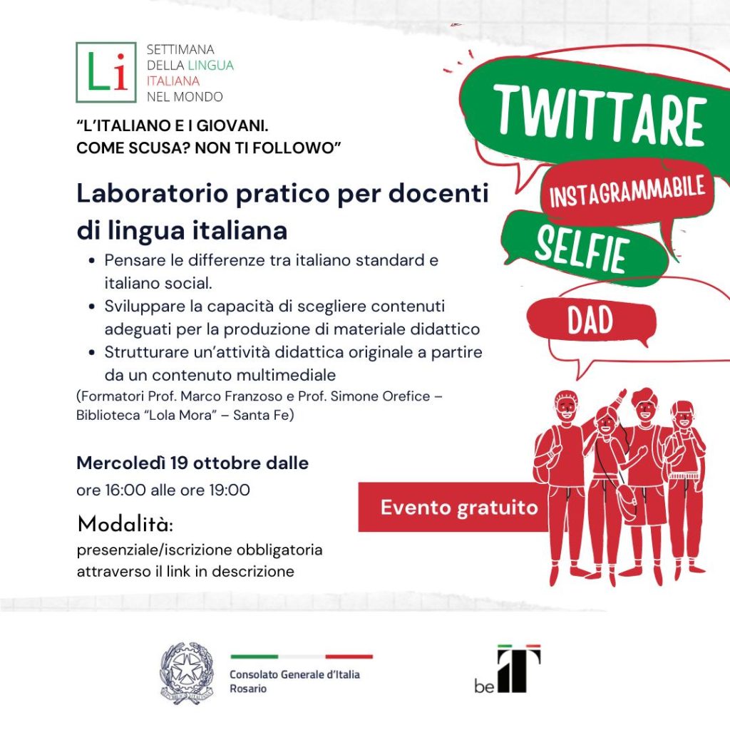 Lengua italiana - Flyer Evento 2