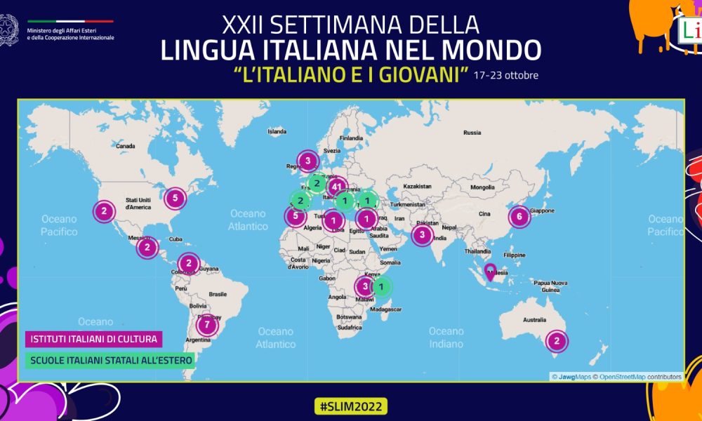 Lengua italiana - Mapa Publicidad