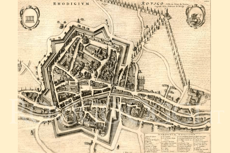 Castello di Rovigo mappa antica