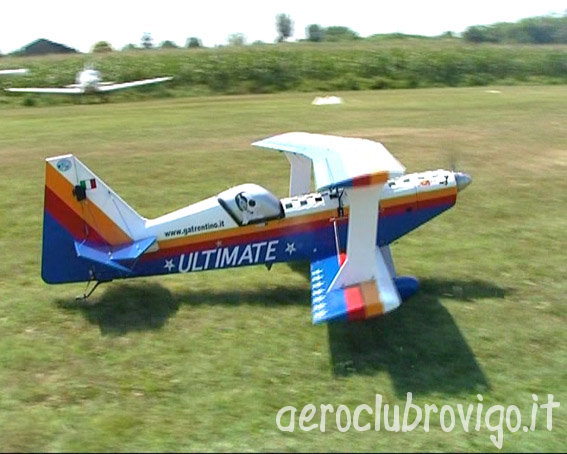 Uno degli aeromodelli dell'Aero club luciano baldi