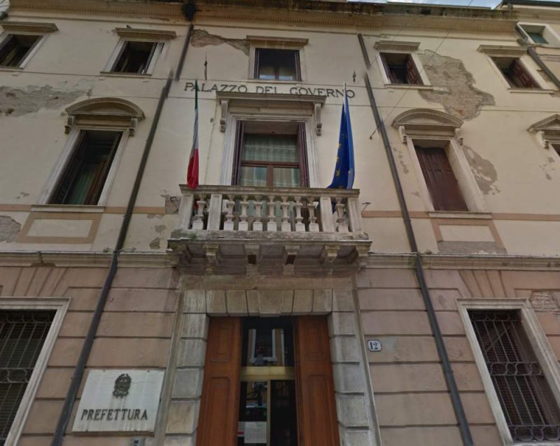 La facciata di Palazzo salvadego