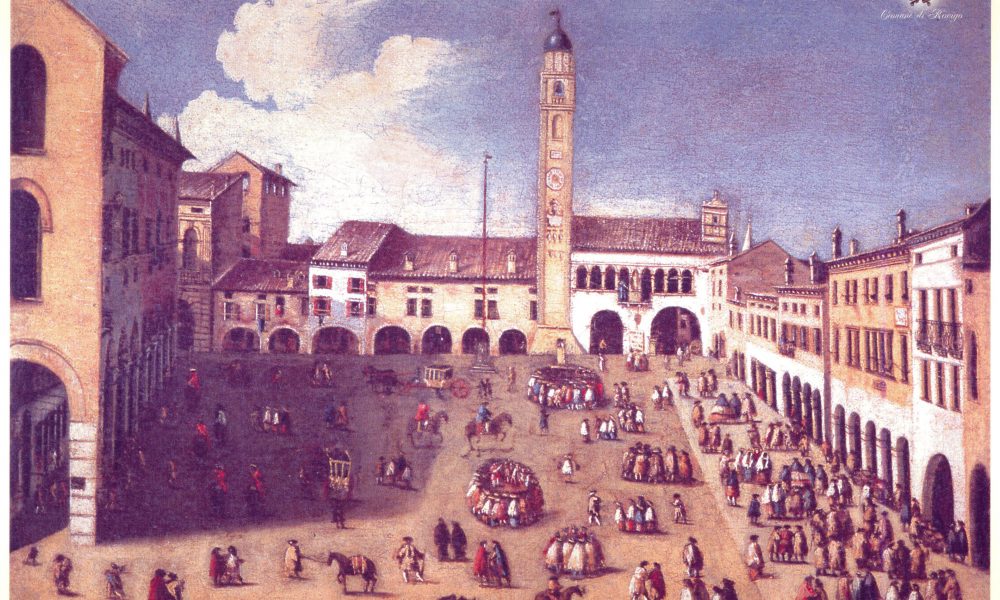 Immagine della piazza durante i secoli della Dominazione veneziana