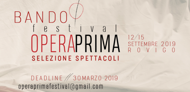 In giungo il Bando del festival opera prima