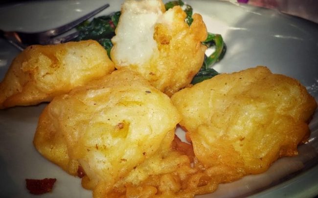 Cefalo fritto con pastella alla birra