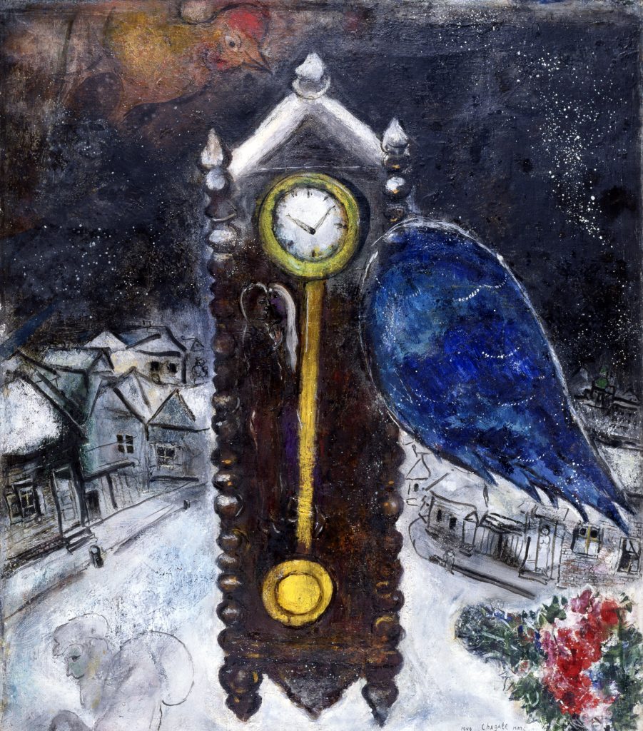 . Marc Chagall, La pendola dall’ala blu, 1949, Parigi, collezione privata © Chagall ®by SIAE 2020