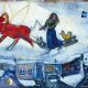 5fa3c342477d4 5fa3c342477d6marc Chagall, La Slitta Nella Neve, 1944, Parigi, Collezione Privata © Chagall ®by Siae 2020.jpg