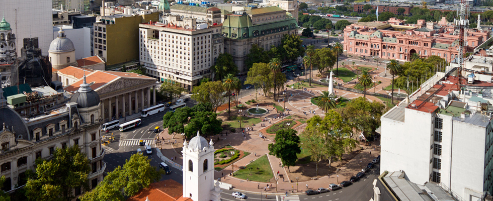 View Of Plaza De Mayo