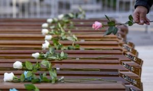 Migrants' funerals in Salerno