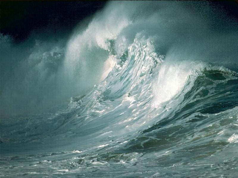 Leggende - Il mare in tempesta, minaccioso e burrascoso