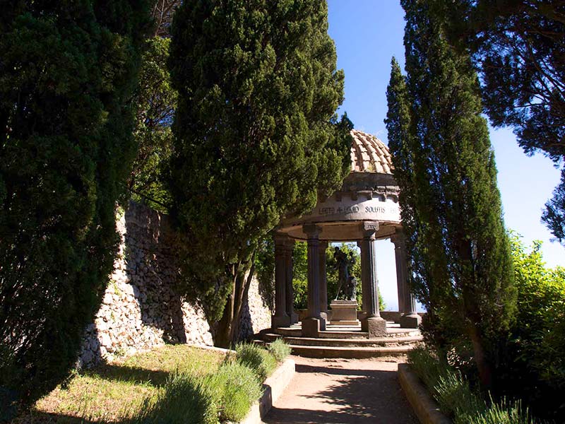 La città di Ravello- Villa Cimbrone celebre edificio storico di Ravello