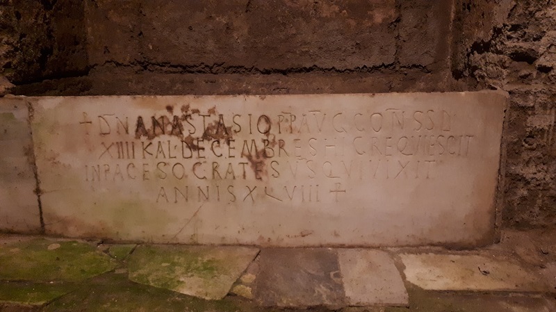 Epigrafe funeraria a San Pietro a Corte