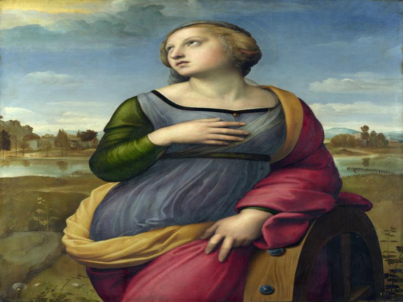 Santa Caterina in un noto dipinto