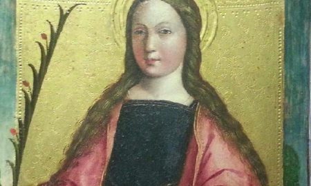 Santa Lucia in un dipinto