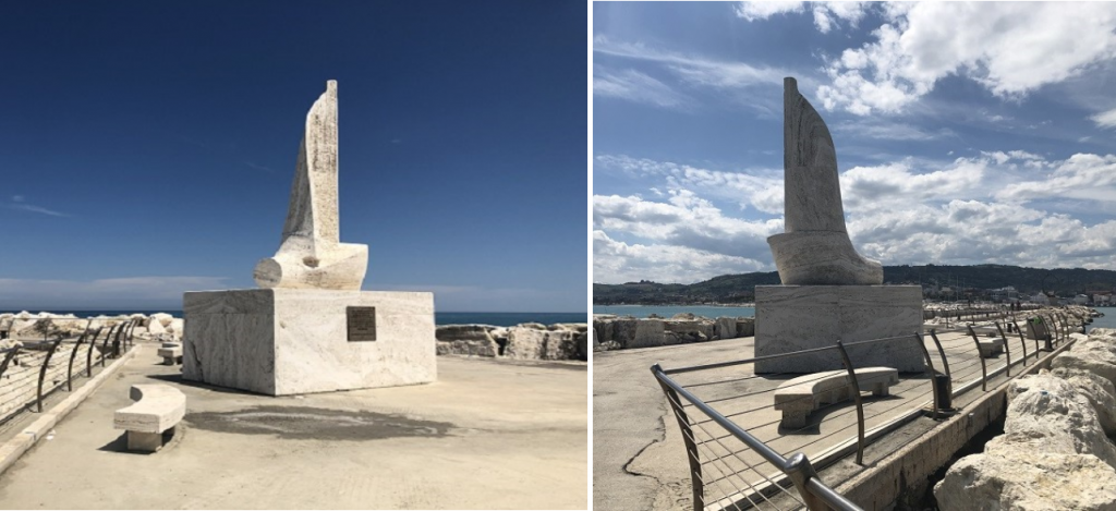 La Vela, due angolazioni