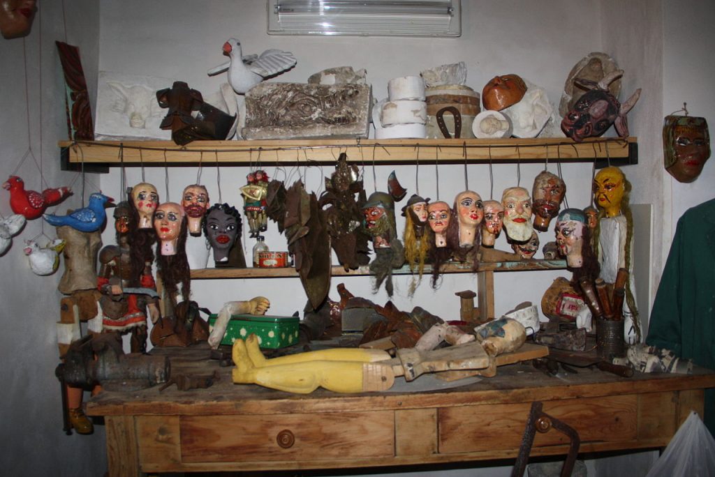 Il Museo dei Pupi - teste di marionette 