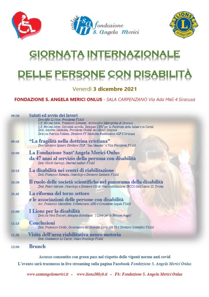 Giornata Internazionale Delle Persone Con Disabilita