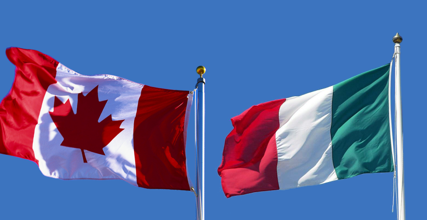 Roberto - Bandiere Italiana E Canadese