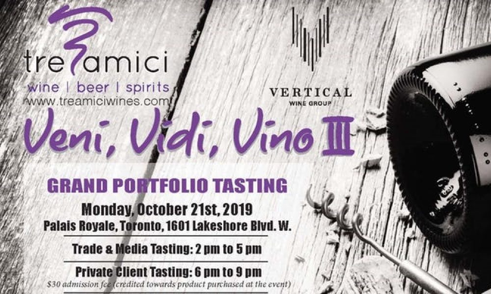 Tre Amici: evento sul vino