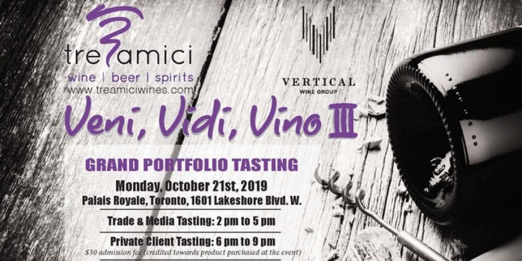Tre Amici: evento sul vino