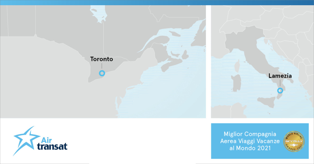 Toronto Lamezia air transat canada