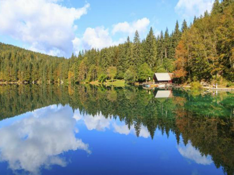 Laghi di Fusine, vista della passeggiata