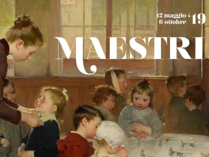 La scuola materna di Geoffroy, copertina della locandina della mostra di Illegio