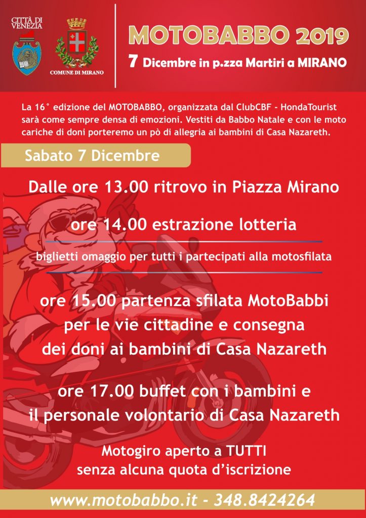 Motobabbo 2019 Mirano Sabato 7 Dicembre