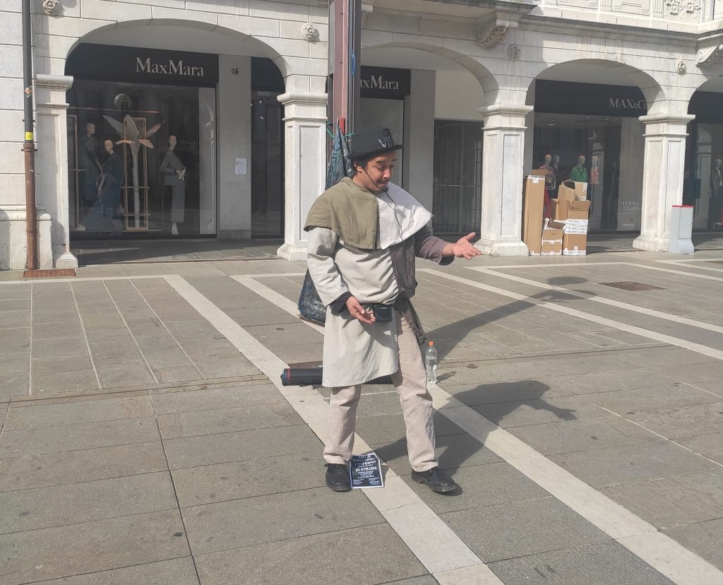 Ali Iusuf Dirie nella piazza