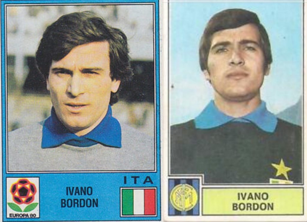 Ivano Boron raffigurato nelle figurine Panini