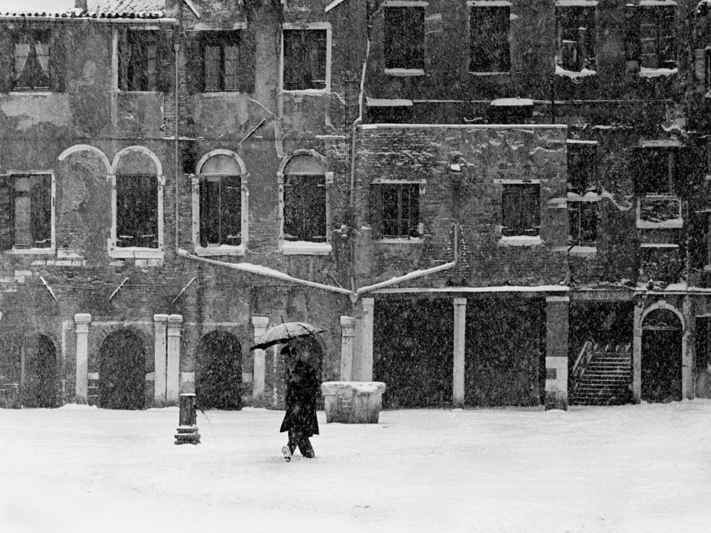 Luigi Ferrigno Campo De Gheto Novo Con La Neve 1961