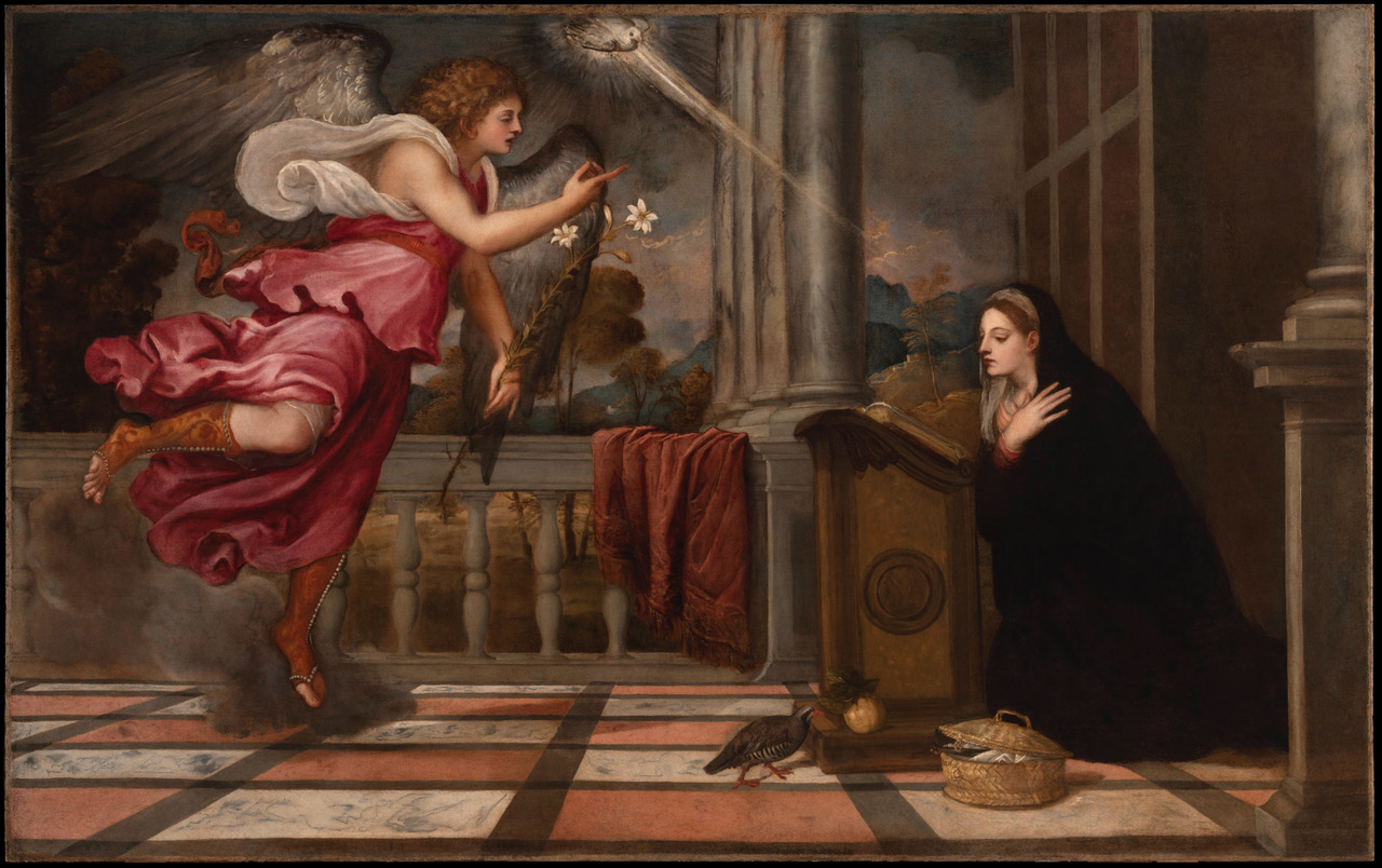 Gian Chiari The Annunciation After The Restoration