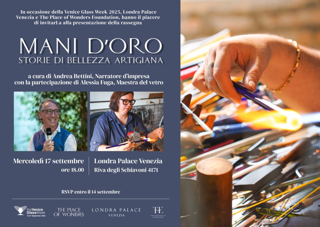 Invito Mani D'oro Storie Di Bellezza Artigiana Andrea Bettini E Alessia Fuga The Place Of Wonders Jpg