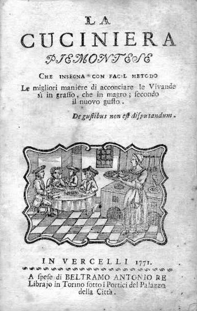 La Cuciniera Piemontese 1771
