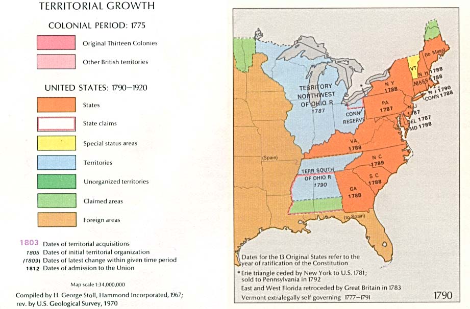 Usa Territorial Growth 1790